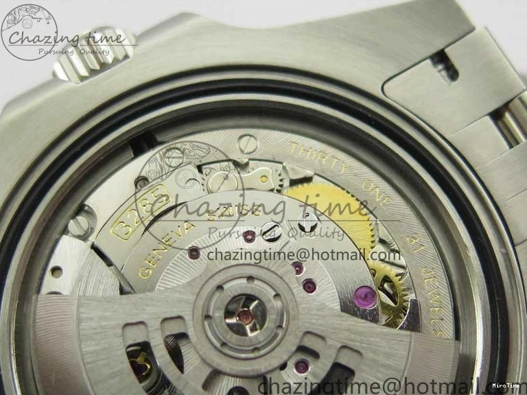 MiroTime 0401 GMT-Master II White Blue Diamonds Bezel 904L Steel GMF Best Edition Black Dial On Jubilee Bracelet SA3285 CHS V Original 2579